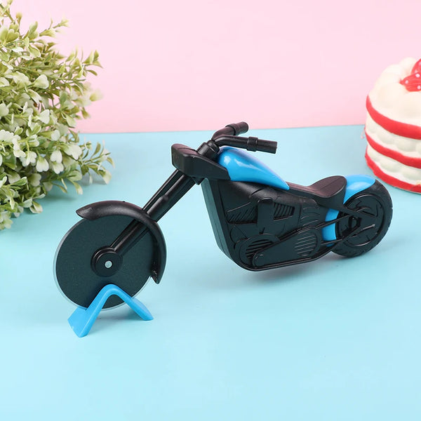 ChefGenius Motorcycle Pizza Cutter Blue
