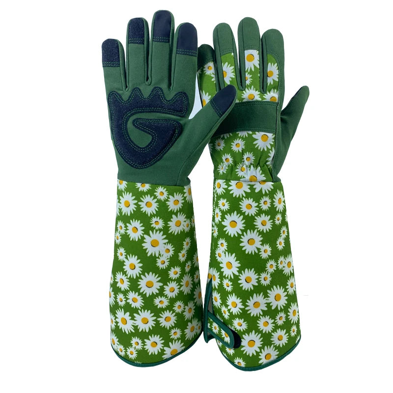 gardening gloves thorn resistant Floral Gauntlet Gardening Gloves – viln