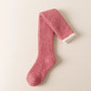 3Leaves Fuzzy Knee High Socks Rose Red