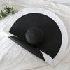 3Leaves Oversized Sun Hat Black and White