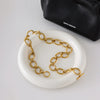 Uworld Minimalist Thick O-Link OT Clasp Necklace 18K Gold Color Stainless SteelHigh Quality Texture joyería acero inoxidable JDN0106050