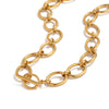 Uworld Minimalist Thick O-Link OT Clasp Necklace 18K Gold Color Stainless SteelHigh Quality Texture joyería acero inoxidable JDN0106050