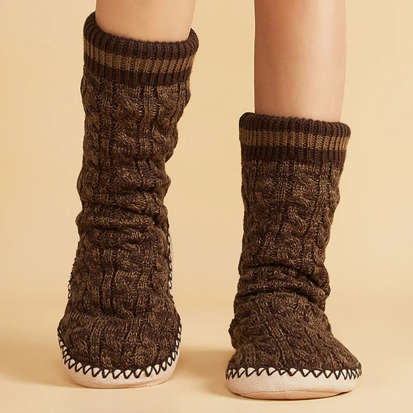 Cabin Comfort Slipper Socks Brown / 6