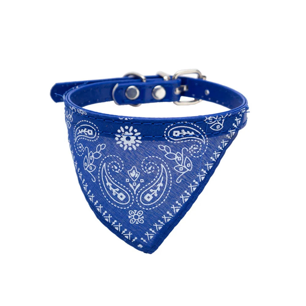 Happy Tails Cat Bandana Collar Blue