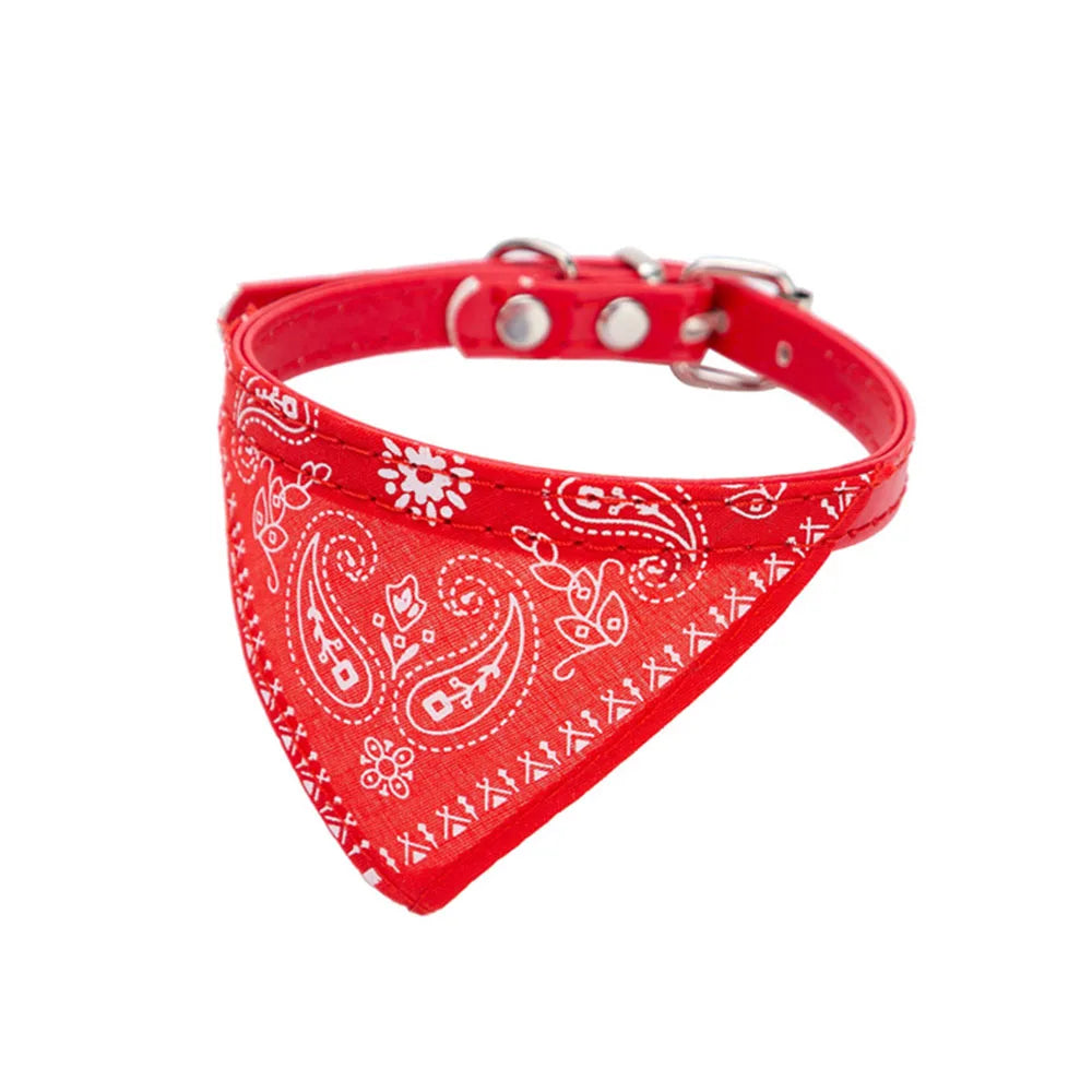 Happy Tails Cat Bandana Collar Red