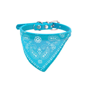 Happy Tails Cat Bandana Collar Light Blue