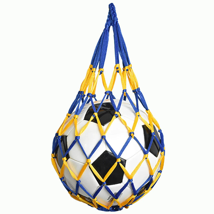 Nylon Ball Carry Bag Blue-yellow