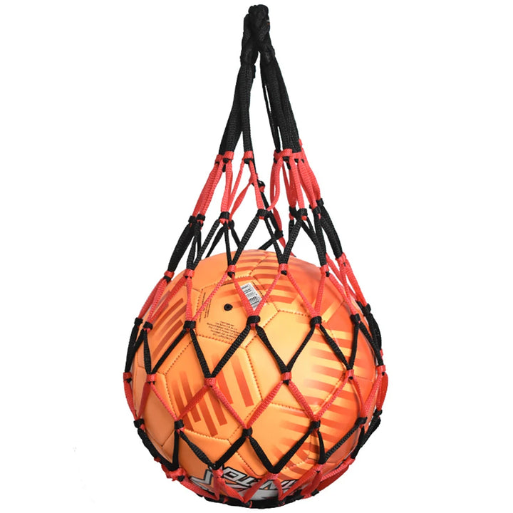 Nylon Ball Carry Bag Red-Black