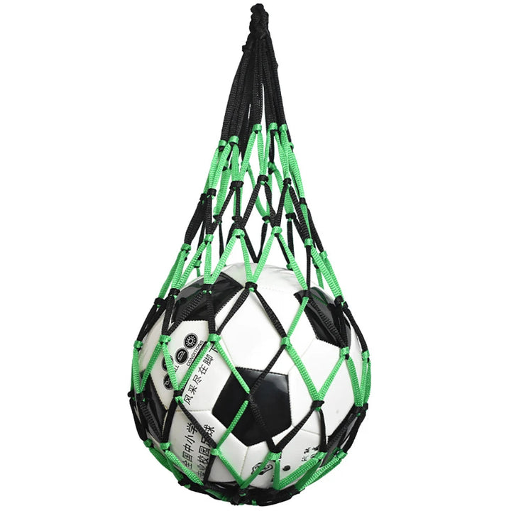 Nylon Ball Carry Bag Green-Black