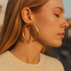 Crescent Hoop Earrings