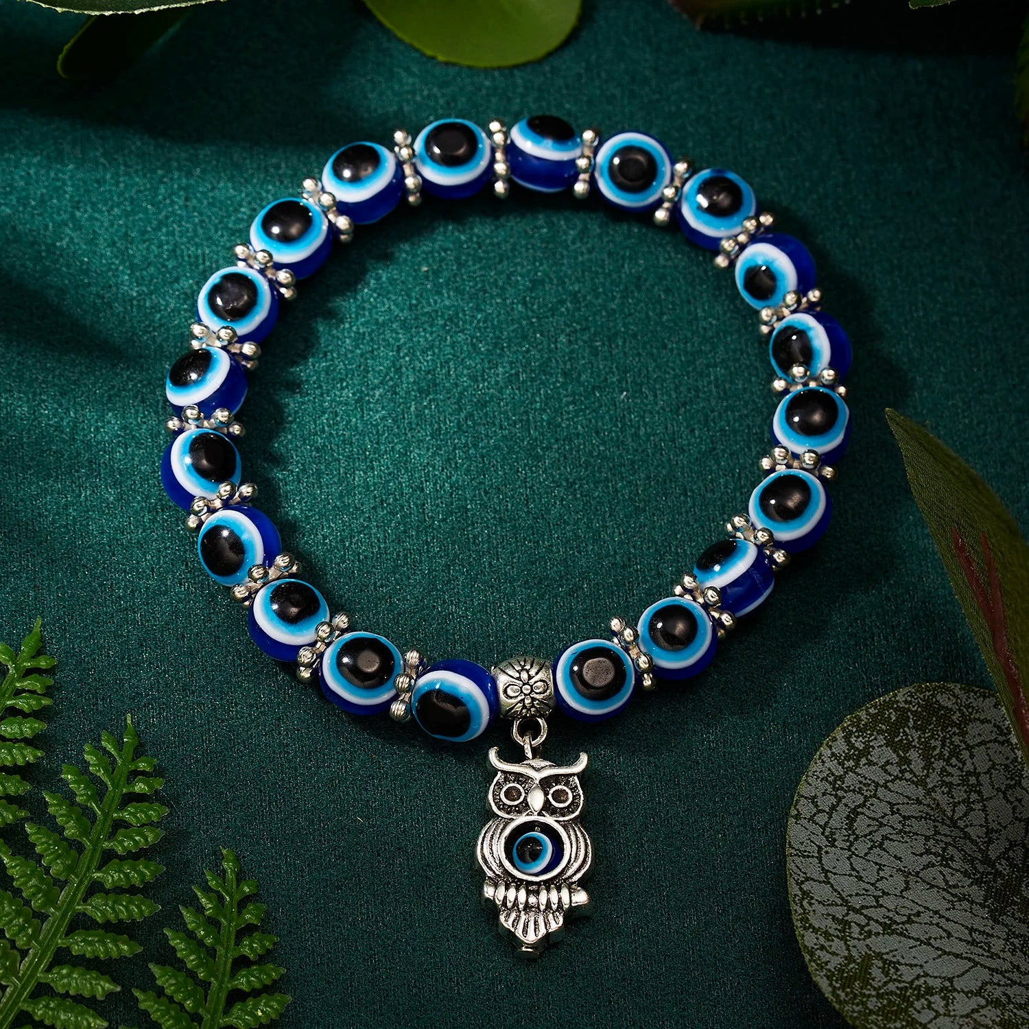 Halo Essence Evil Eye Bracelet Owl