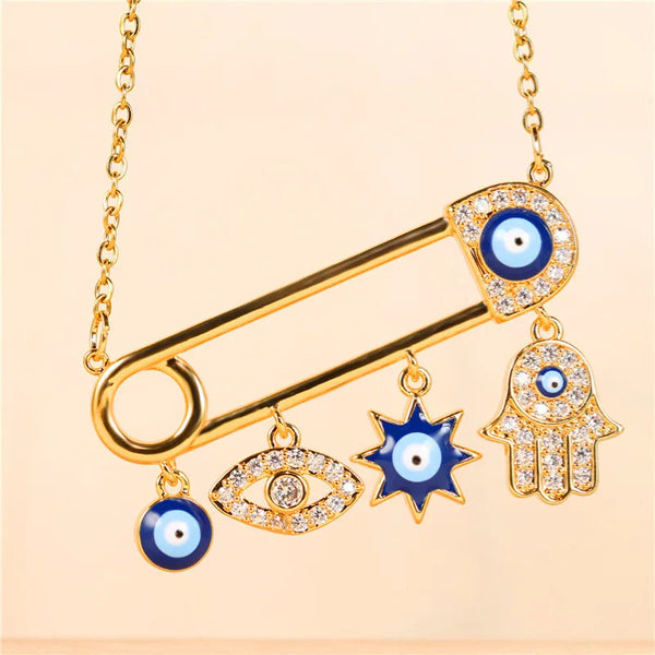 Halo Essence Evil eye necklace