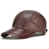 Pioneer Leather Cap Red Brown