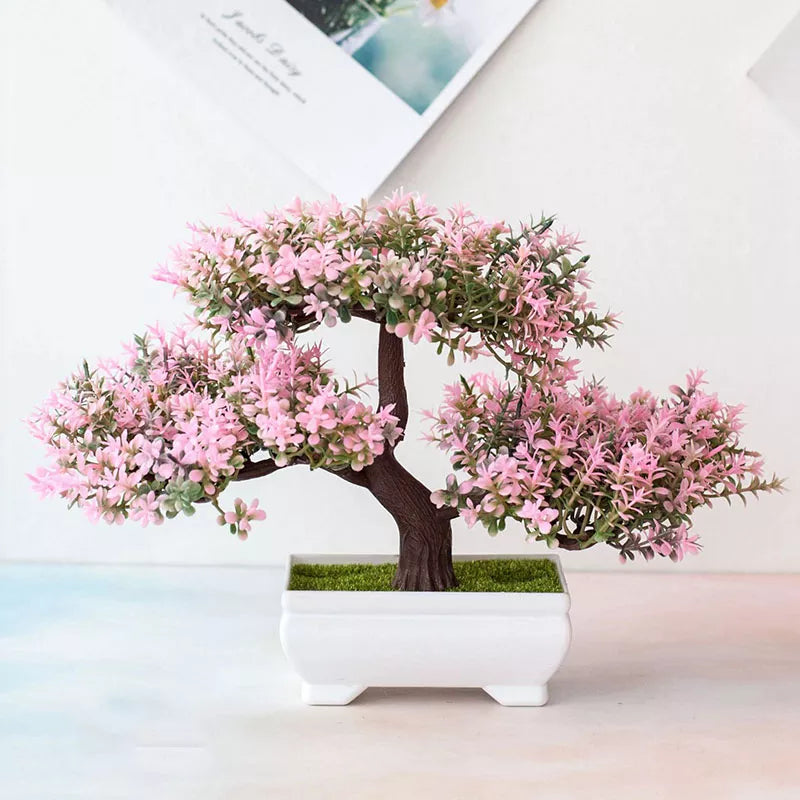 Hearthside Artificial Bonsai Tree Pink