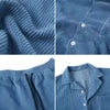 2 Piece Short Sleeve Corduroy Set Men