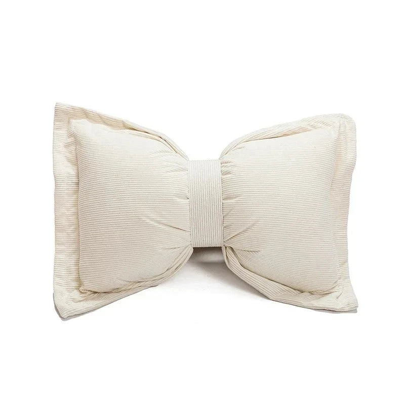 Hearthside Bowtie Pillow White
