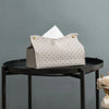 Hearthside Rattan Tissue Box Cover Gray