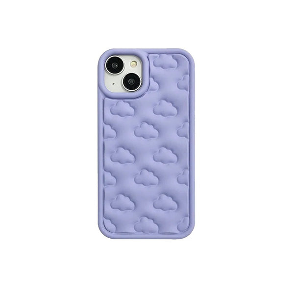 Fluffy Clouds iPhone case Purple / iPhone 12