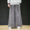 3Leaves Wide-Leg Corduroy Pants Gray / S