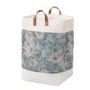 Hearthside Fabric Laundry Basket Blue Flowers