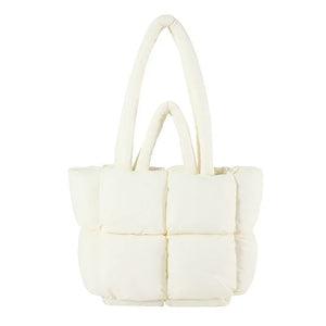 Cloudline Puffer Tote White