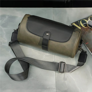 Men's Vintage Barrel Shoulder Bag