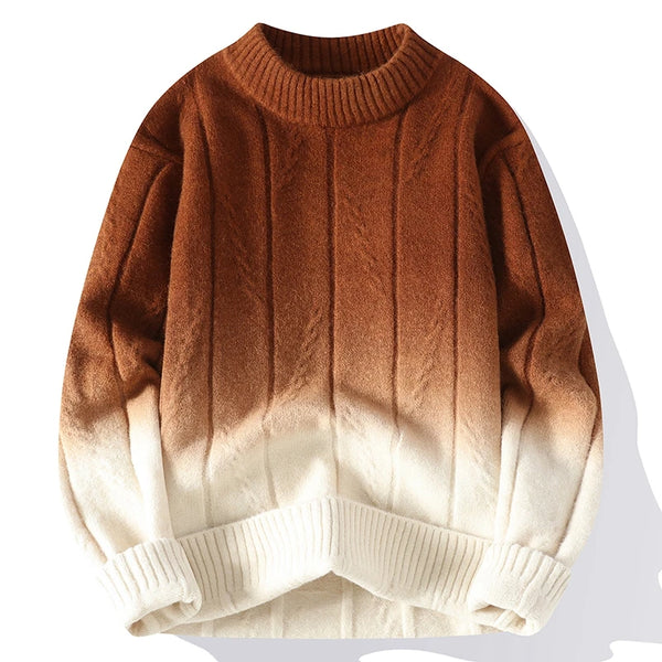 3Leaves Gradient Knit Sweater Brown / XS