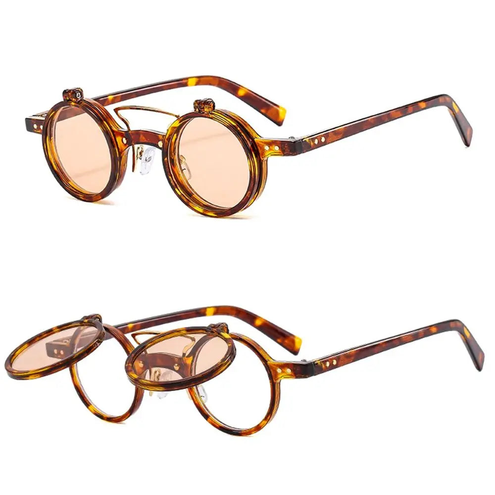 Edison Flip-up Sunglasses All Leopard