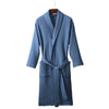 Harbor Waffle Robe Blue / M