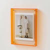 Color Glow Acrylic Photo Frame Orange / S