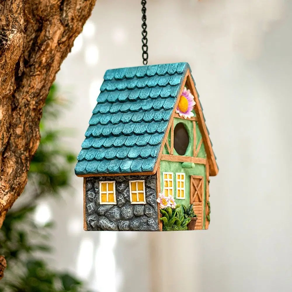 Hearthside Enchanting Cottage Birdhouse