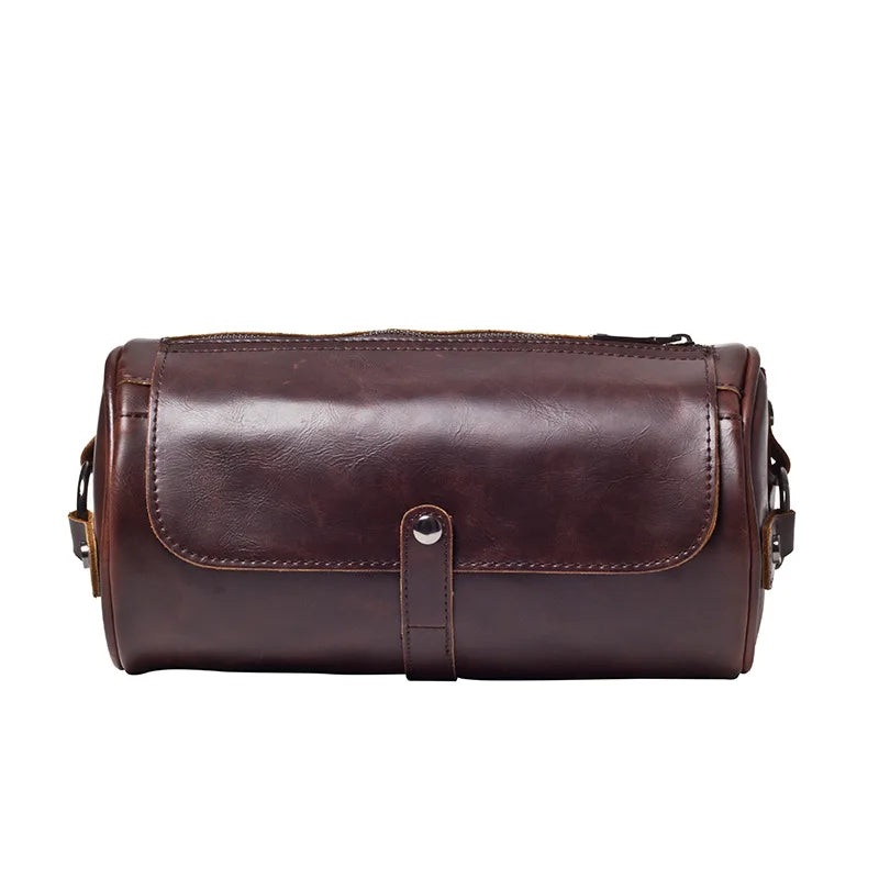 Men's Vintage Barrel Shoulder Bag