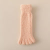 Plush Fleece Toe Socks Pink