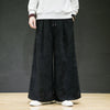 3Leaves Wide-Leg Corduroy Pants Black / S