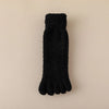 Plush Fleece Toe Socks Black