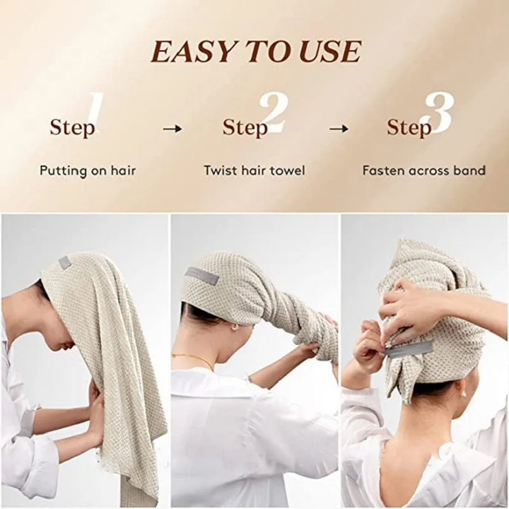 Purely Large Hair Towel Wrap