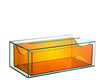 Hearthside Acrylic Tissue Box Orange