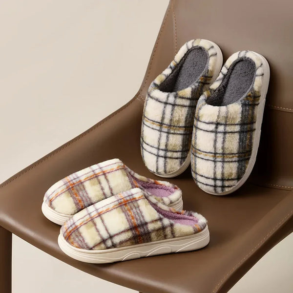 Hearth Plaid Slippers