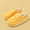 Plush Couple Shoes Indoor Confinement Shoes 2025 New Women's SlippersAutumn and Winter Waterproof Cottonbags and Home Slippers Yellow / 36-37