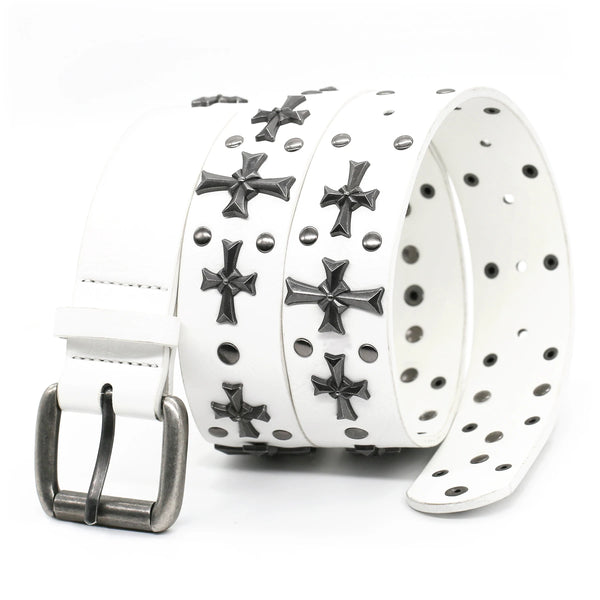 Steel Cross Revival Belt White / 32–36 in (80–90 cm)