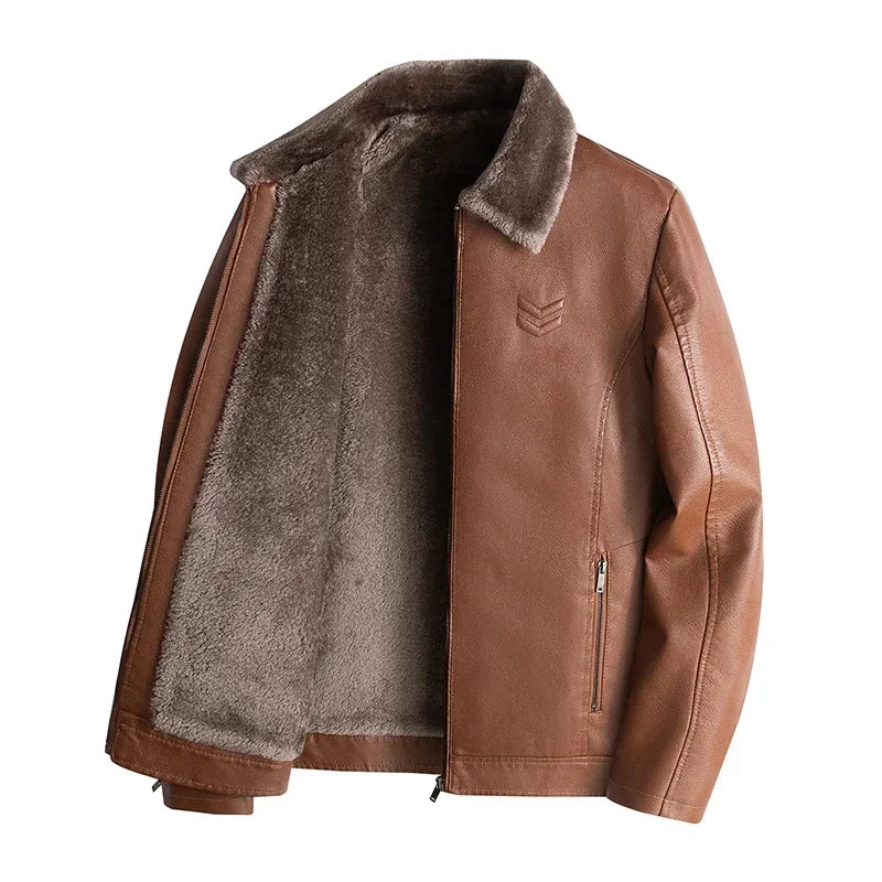 Altitude Leather Jacket Brown / S