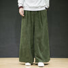 3Leaves Wide-Leg Corduroy Pants Army green / S