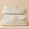 Plush Couple Shoes Indoor Confinement Shoes 2025 New Women's SlippersAutumn and Winter Waterproof Cottonbags and Home Slippers