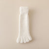 Plush Fleece Toe Socks White