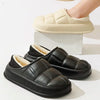 Plush Couple Shoes Indoor Confinement Shoes 2025 New Women's SlippersAutumn and Winter Waterproof Cottonbags and Home Slippers
