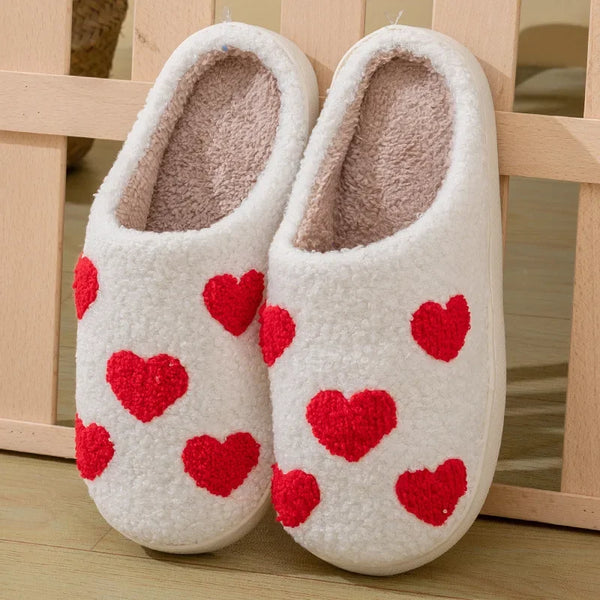 Cozy Hearts House Slippers