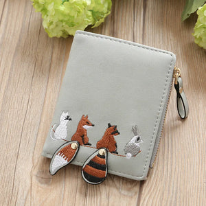 Forest Friends Wallet Grey