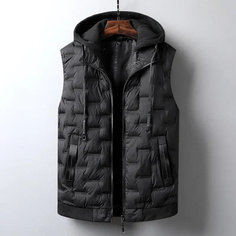 Tundra Hooded Vest Black / XS