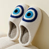 Evil Eye Plush Slippers