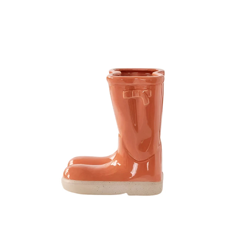 Hearthside Boot Vase Orange